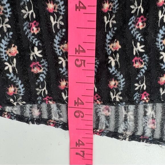 Sandro Marceau Floral Lace Midi Flounce hem dress sz 36 ditsy - Picture 9 of 10